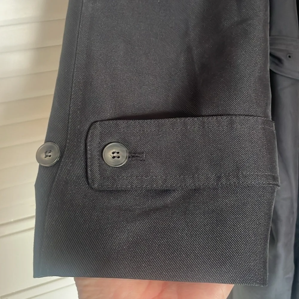 Lauren Ralph Lauren Men’s‎ Black Long Lined Trench Coat Size 46R